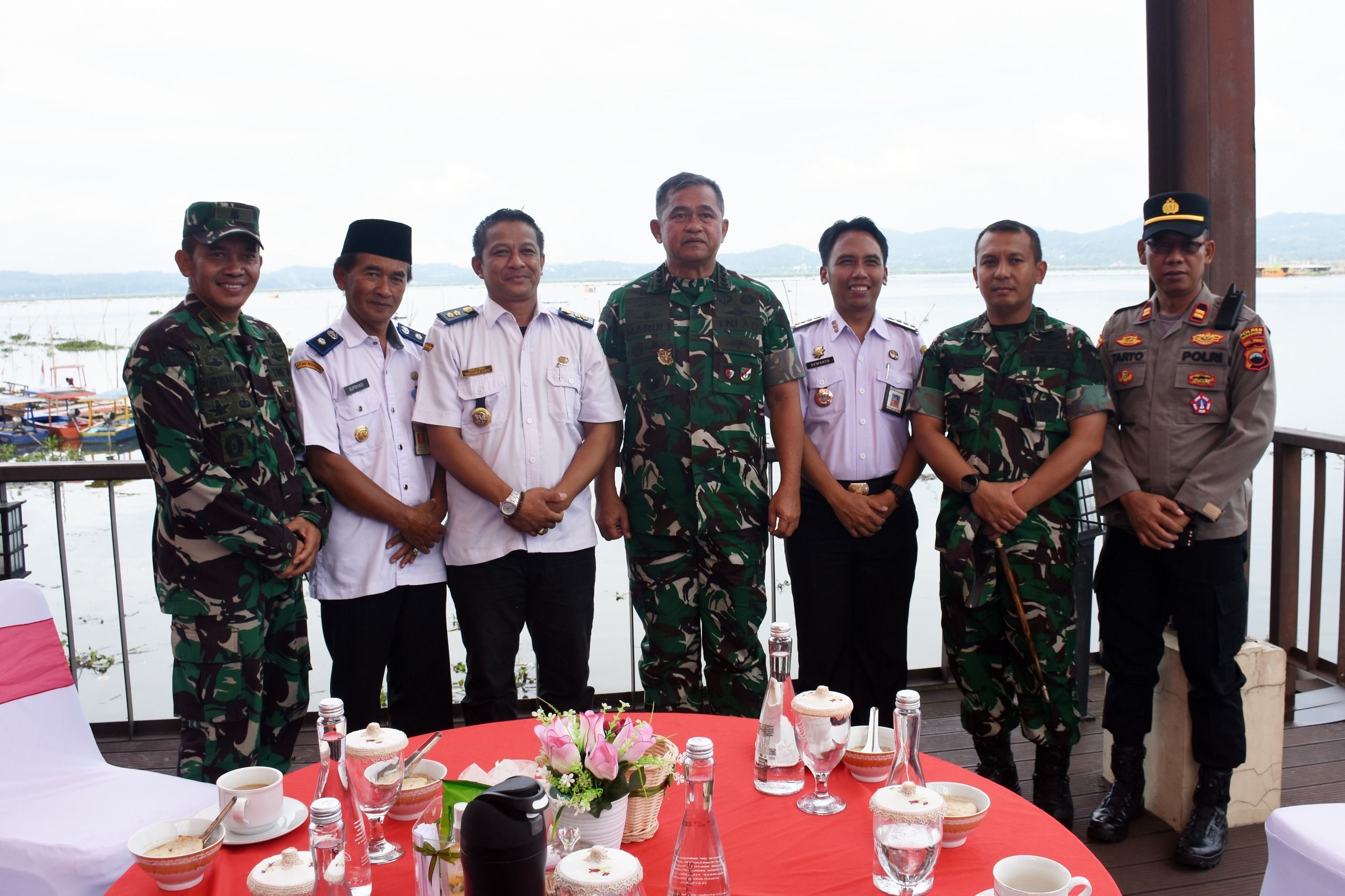 Irdam IV/Diponegoro Dampingi Kasad Tinjau Kesiapan Ponton dan Alkap di Bukit Cinta Rawa Pening