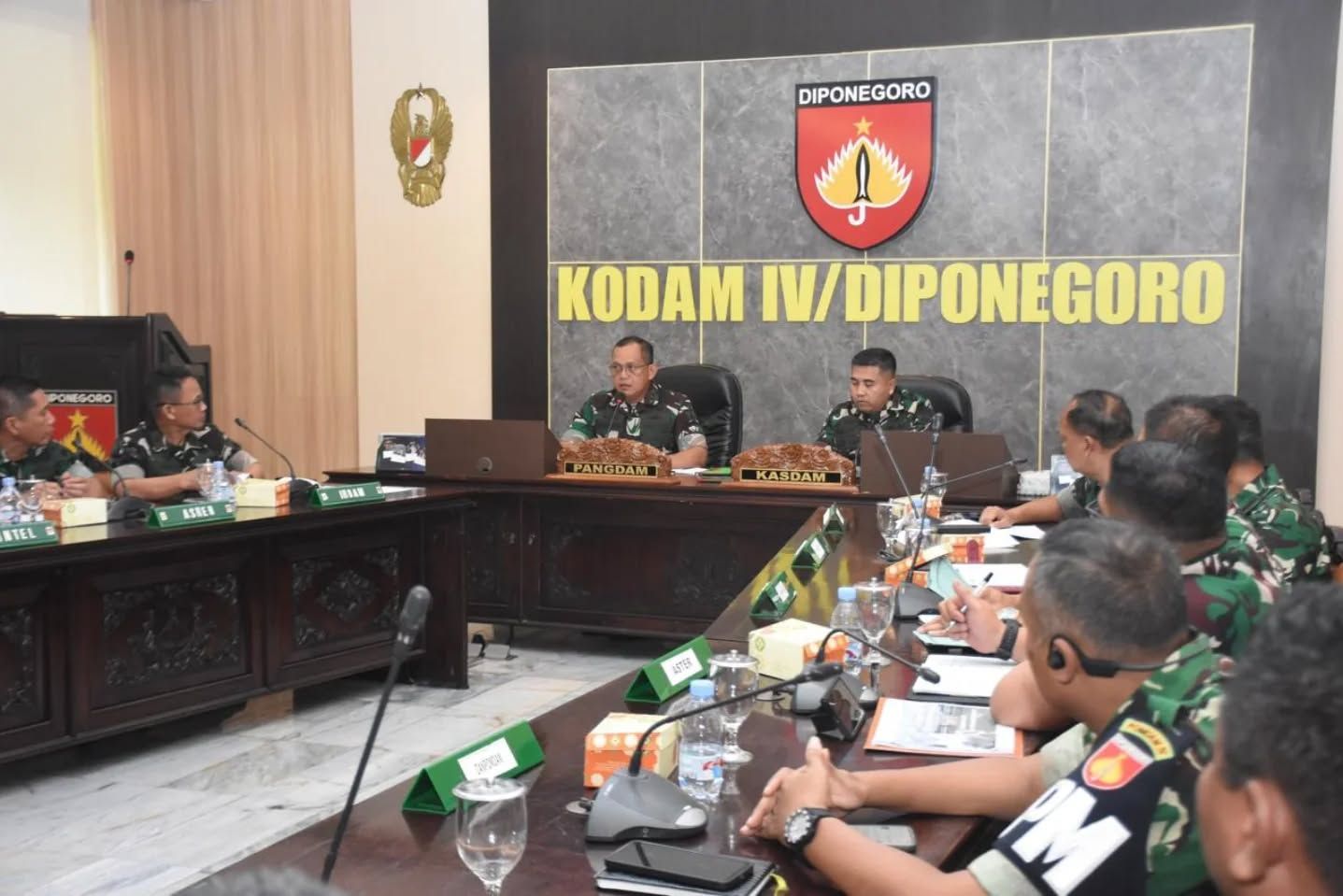 Pangdam IV/Diponegoro Pimpin Rapat Persiapan Kunjungan Kerja Komisi I DPR RI
