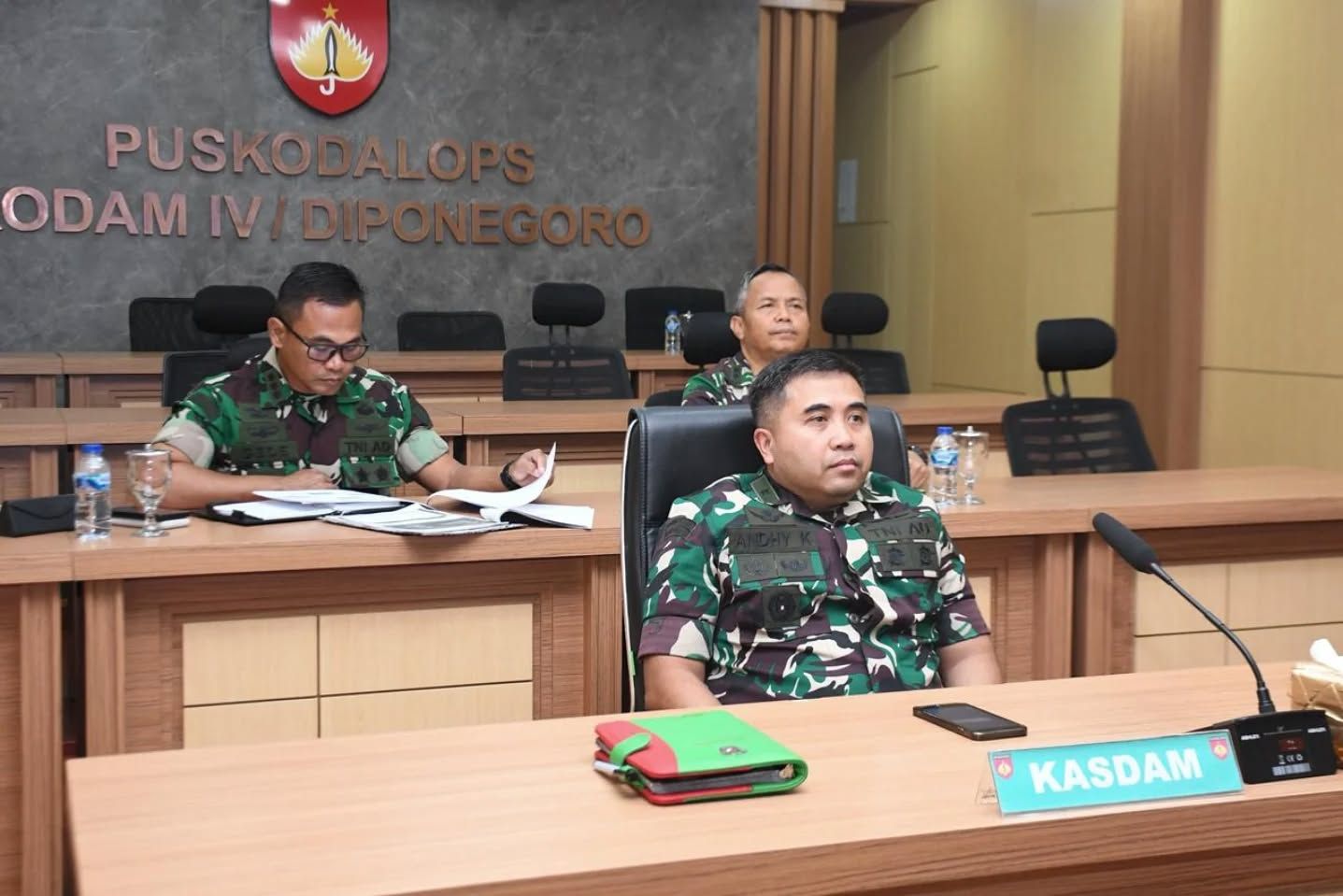 Kasdam IV/Diponegoro Ikuti Rapat Virtual dengan KKP Bahas Kolaborasi Maritim