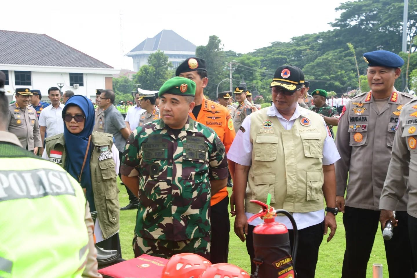 Kasdam IV/Diponegoro Hadiri Apel Kesiapsiagaan Tanggap Darurat Bencana Hidrometeorologi di Mapolda Jateng