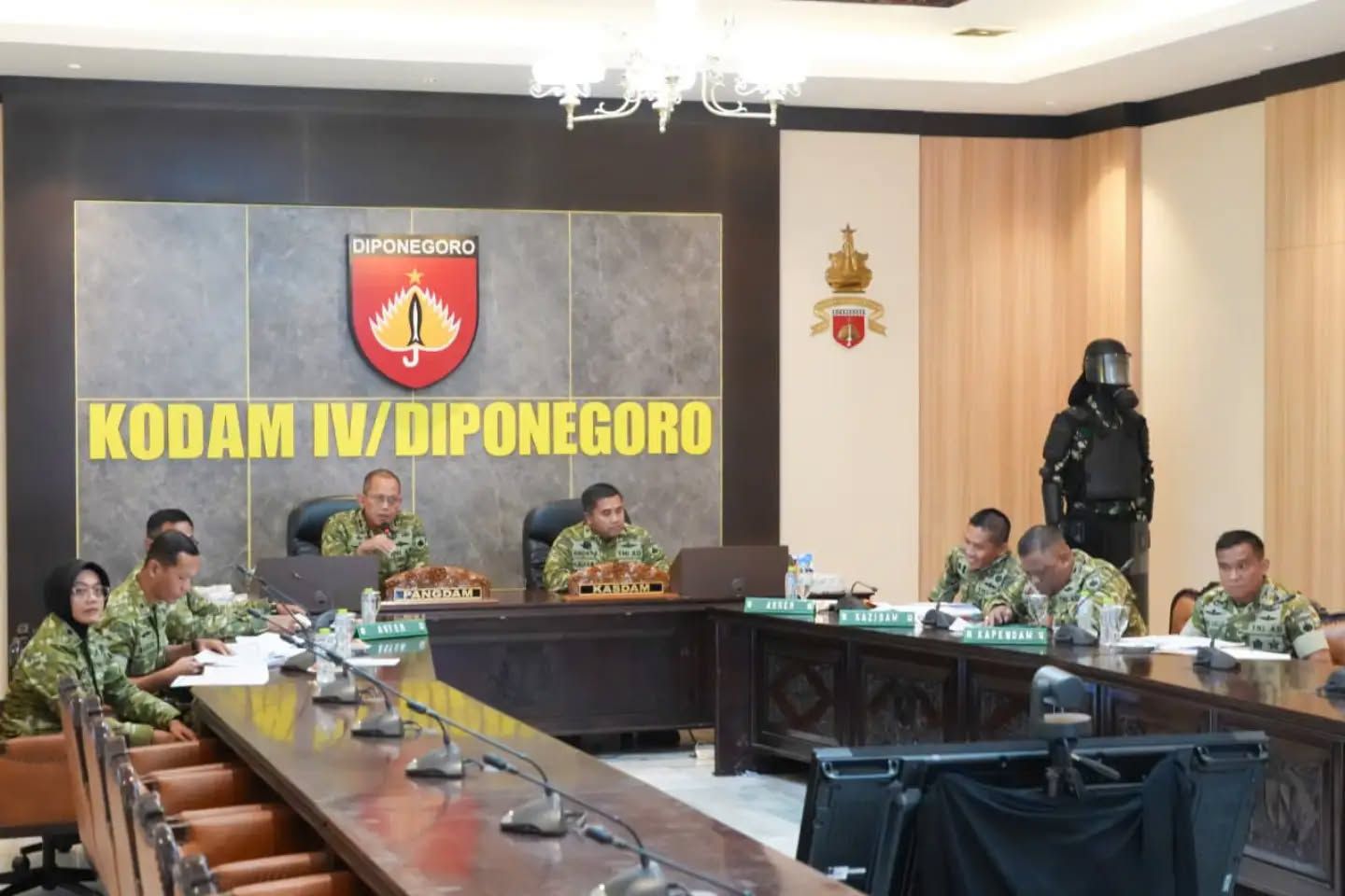 Pangdam IV/Diponegoro Ikuti Rapat Daring Evaluasi Percepatan Pembangunan KDKMP Bersama Wakil Panglima TNI