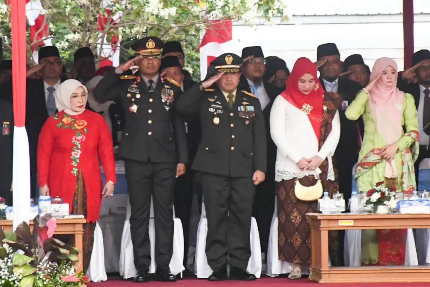 Kasdam IV/Diponegoro Hadiri Resepsi Kenegaraan HUT ke-81 Kemerdekaan RI Tingkat Jateng