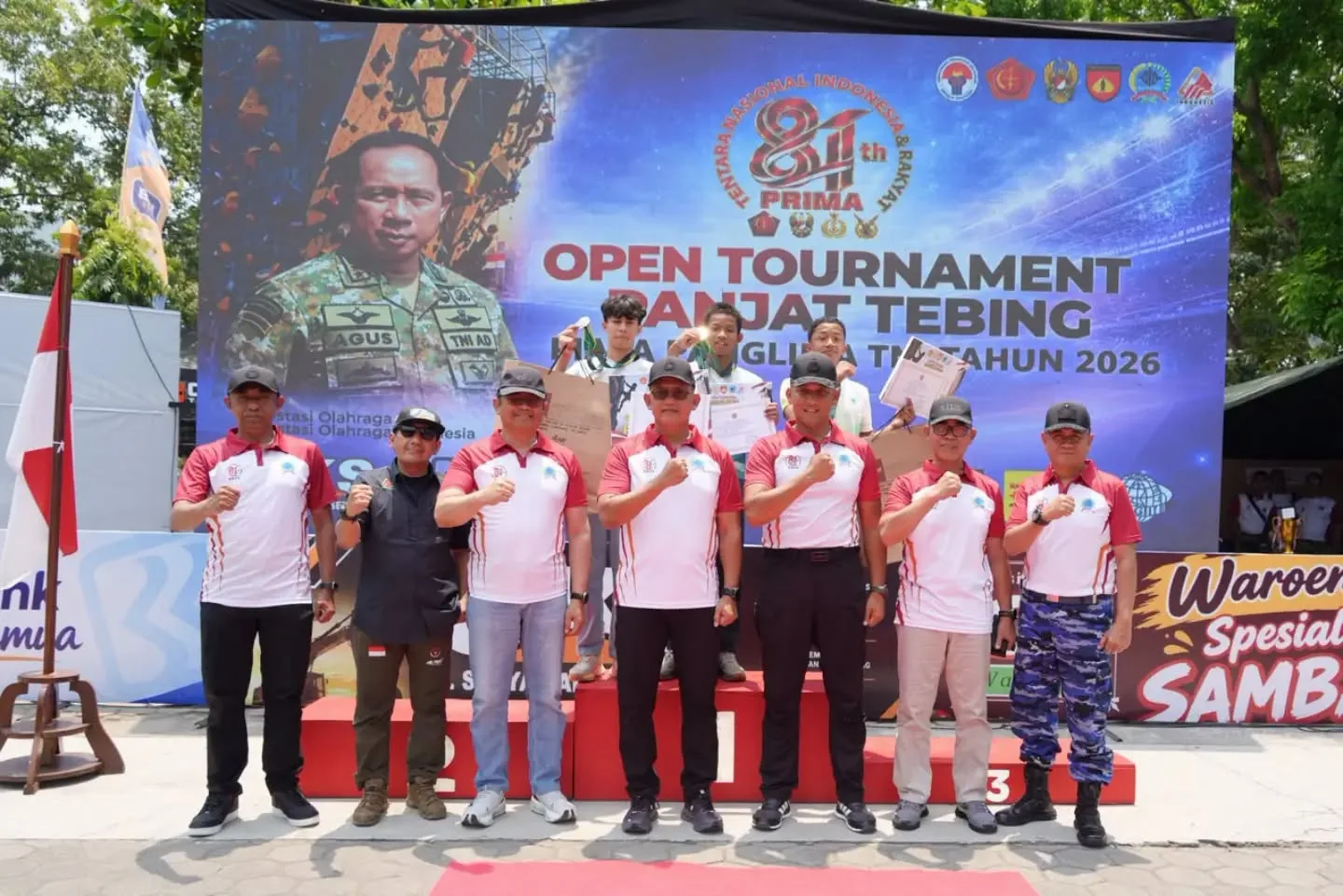 Pangdam IV/Diponegoro Tutup Open Tournament Panjat Tebing Piala Panglima TNI 2026 di Yogyakarta