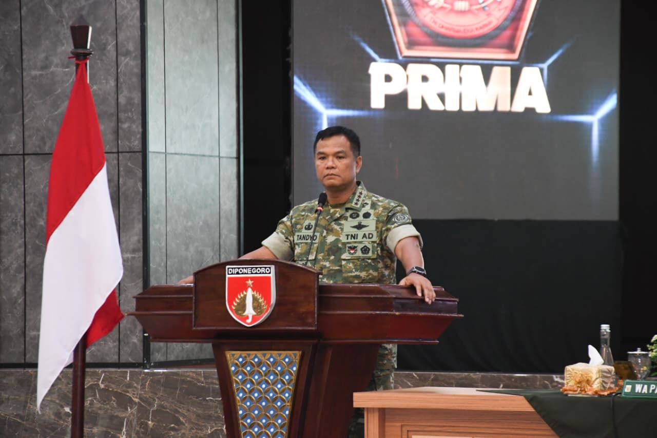 Wapang TNI Ingatkan Komandan Satuan Kodam IV/Diponegoro Jaga Integritas dan Dukung Program MBG