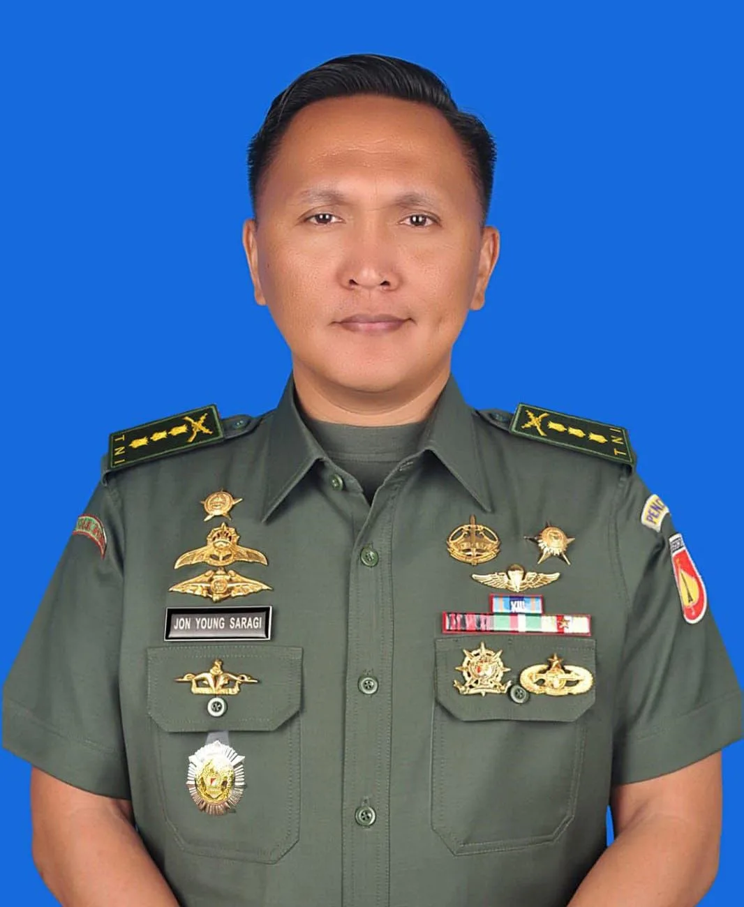 Foto KOLONEL INF JON YOUNG SARAGI, S.Sos. M.I.P.